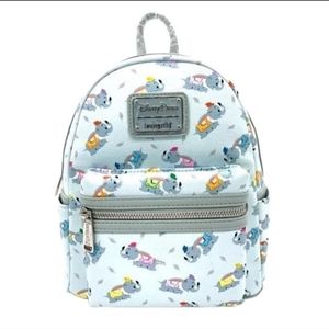 2022 Loungefly flying Dumbo The Flying Elephant Mini Backpack blue NWT